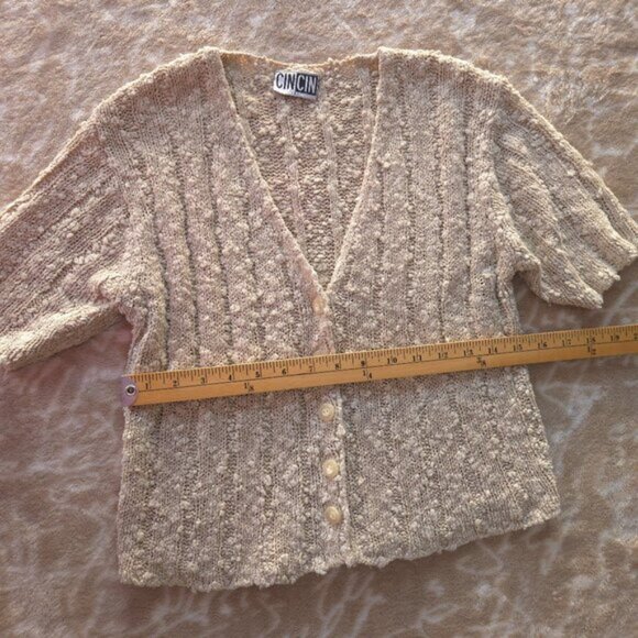 CIN CIN Knit Short‑Sleeve Sweater - Size 2 - Picture 7 of 8